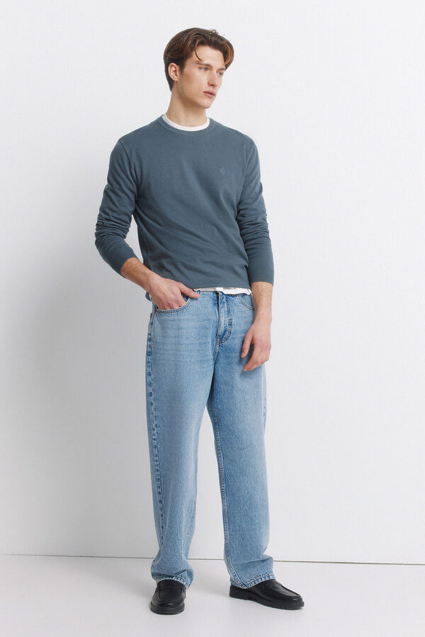 Springfield Camisola b&aacute;sica logo Springfield azul