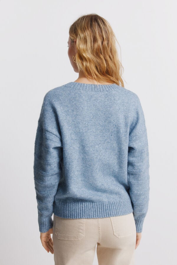 Springfield Camisola Chevron azul