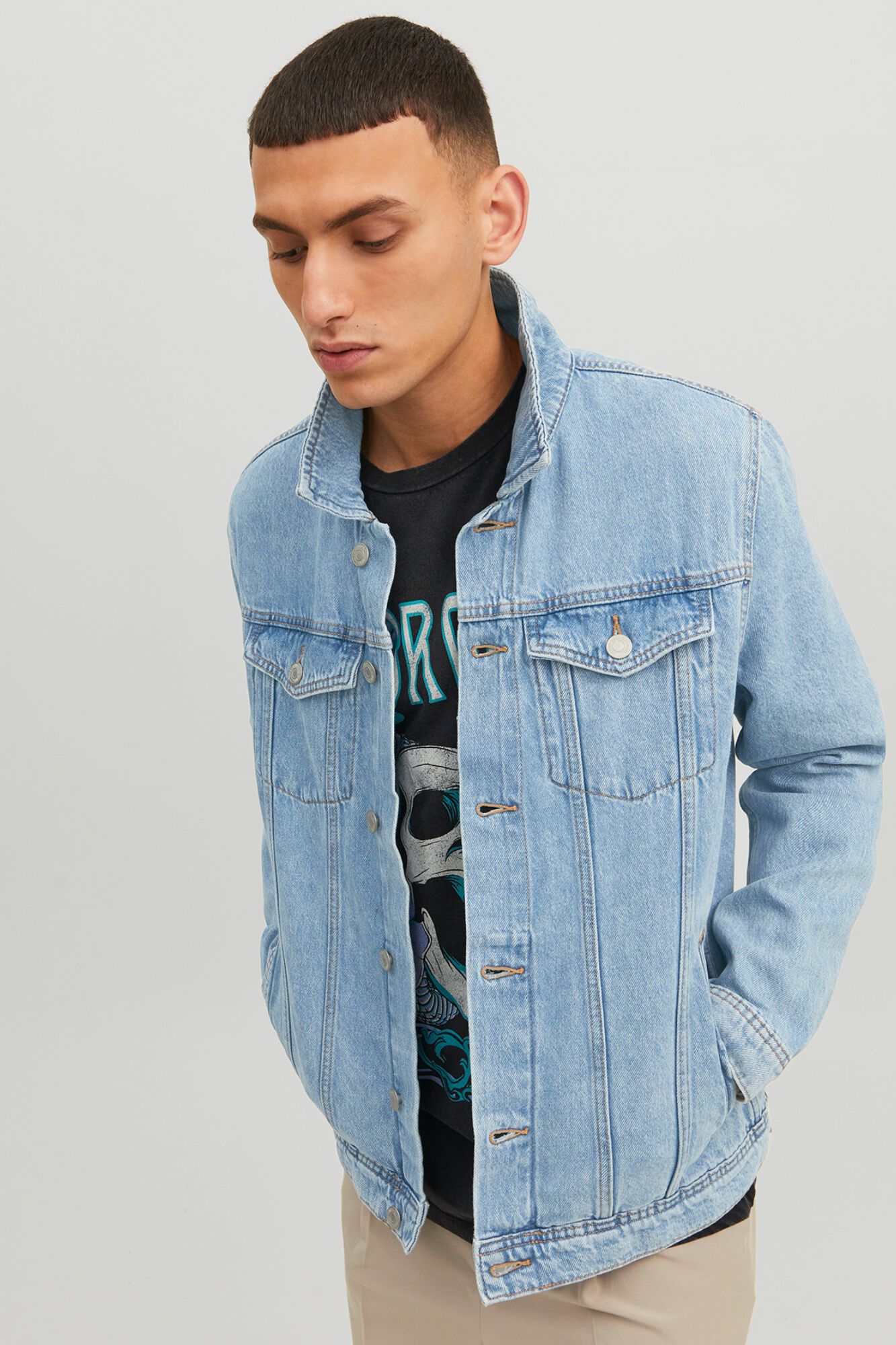 Jack & Jones Blus&atilde;o de ganga regular