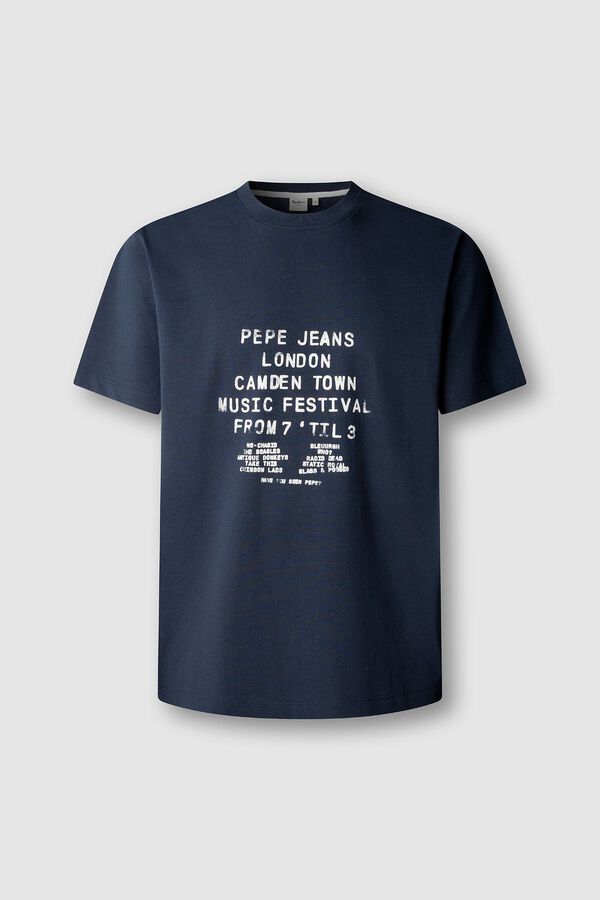 Pepe Jeans Graphic short sleeve T-shirt blue