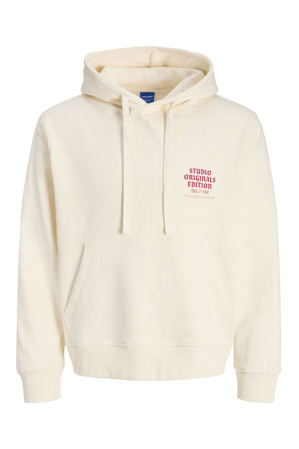 Jack & Jones Sweatshirt capuz do estúdio branco