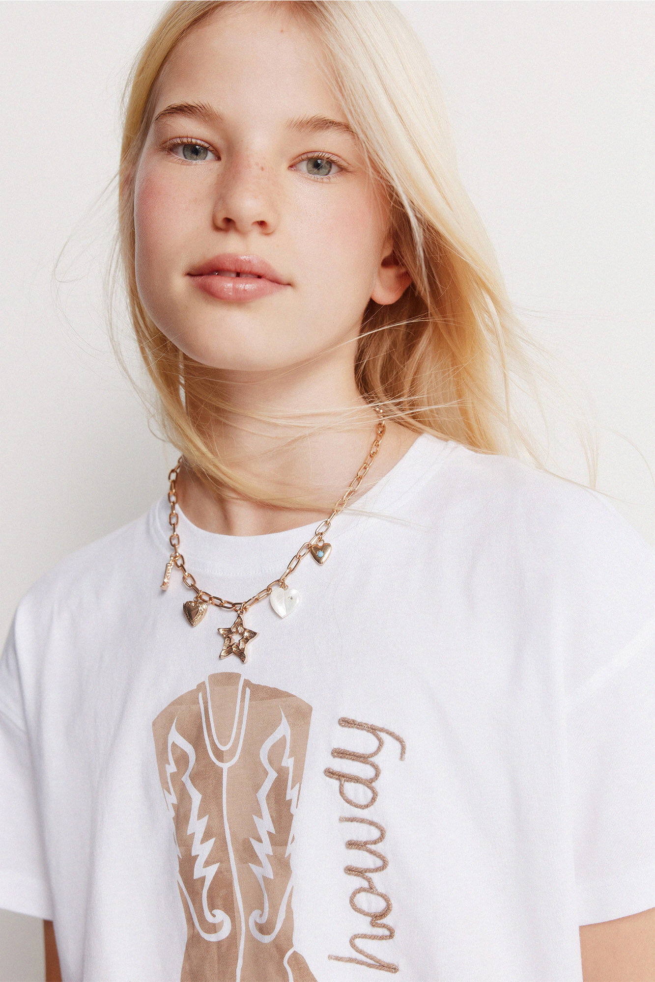 Springfield Kids T-shirt de manga curta cowboy de menina