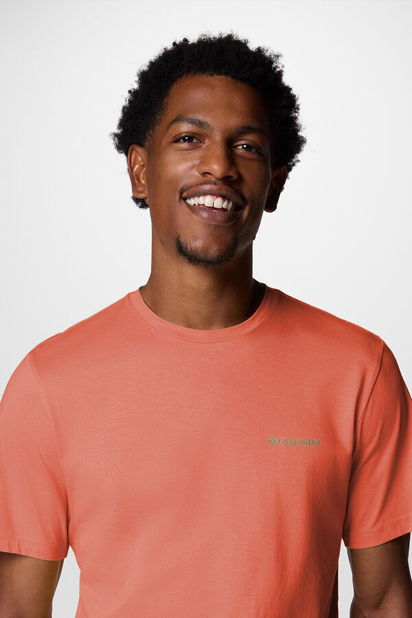 Columbia Camiseta para homem de algodão orgânico Columbia Rapid Ridge™ II vermelho