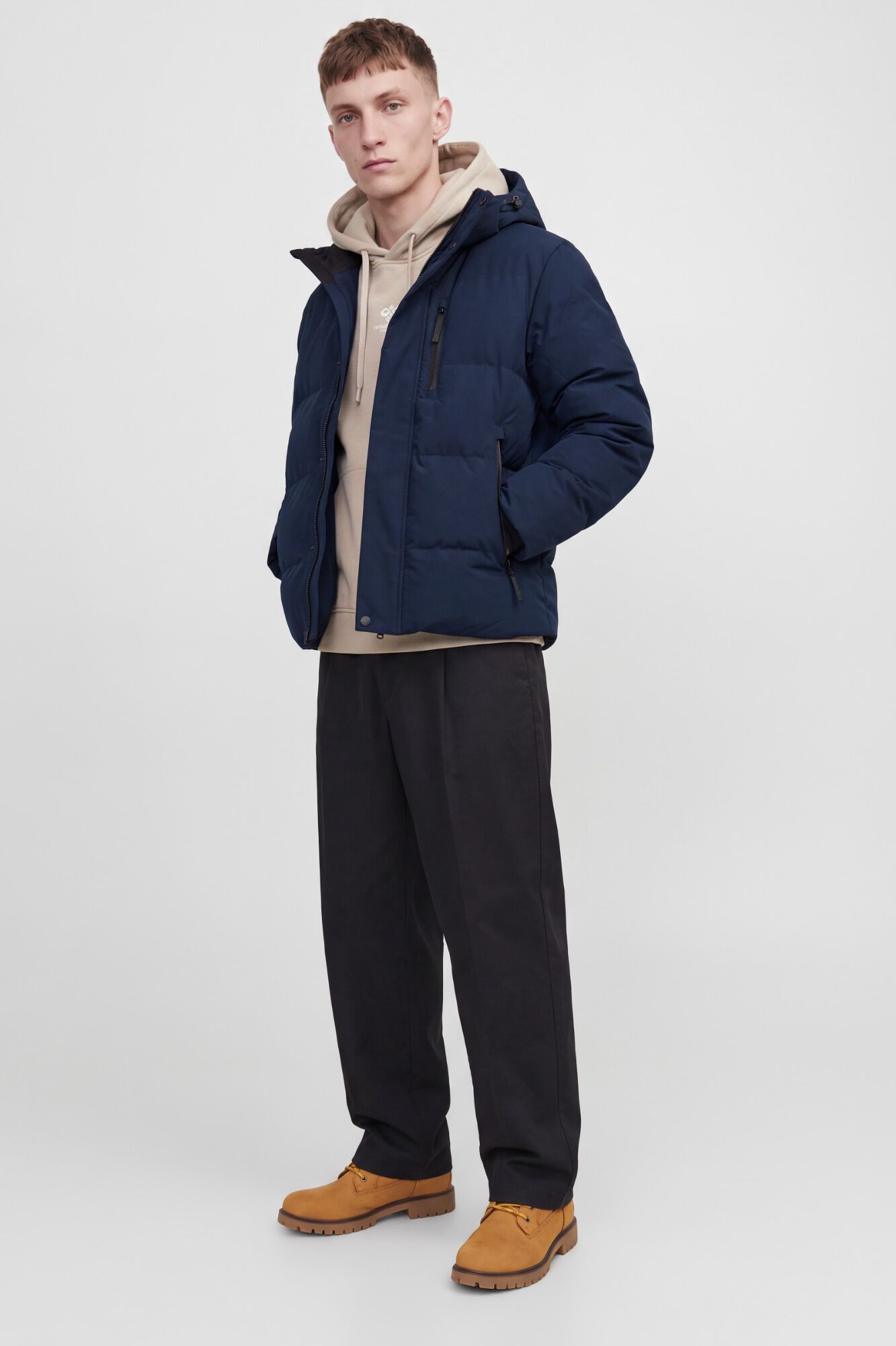 Jack & Jones Blus&atilde;o puffer com capuz