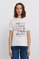 Springfield T-shirt de manga curta Disney bege