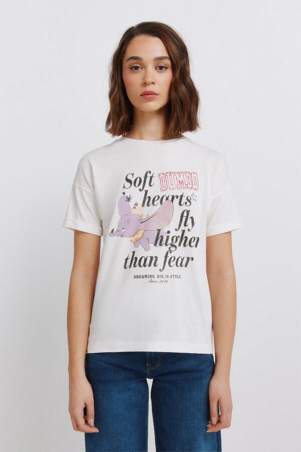 Springfield T-shirt de manga curta Disney bege