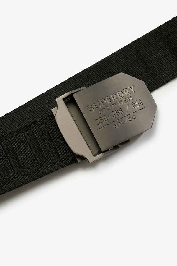 Superdry Cinto com fivela de metal preto