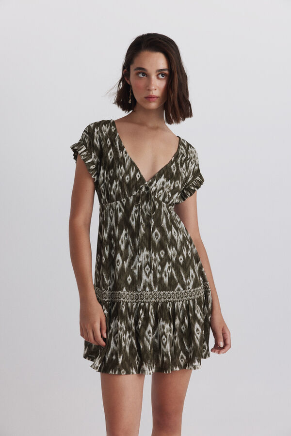 Springfield Vestido curto estampado estampado