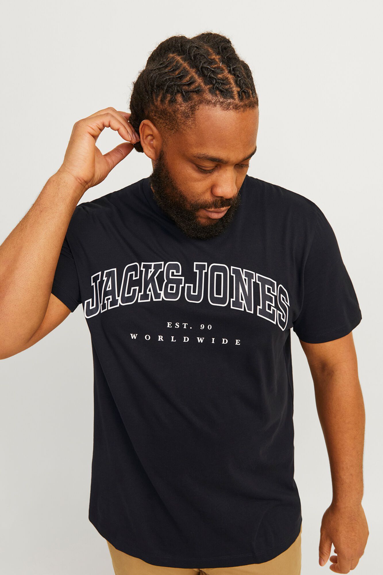 Jack & Jones PLUS T-shirt relaxed manga curta