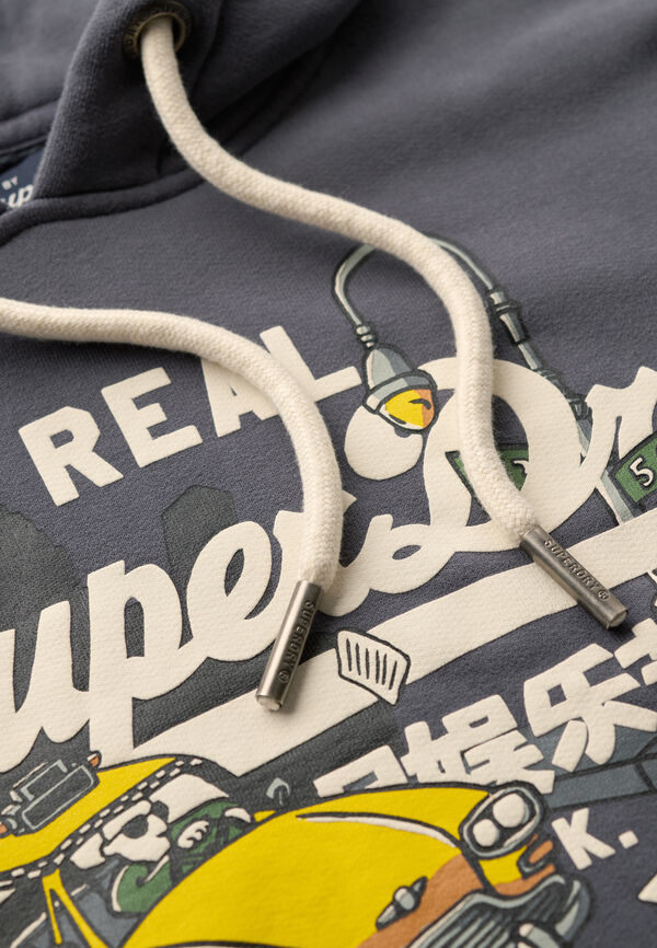 Springfield Sudadera Con Capucha Gráfica gris oscuro