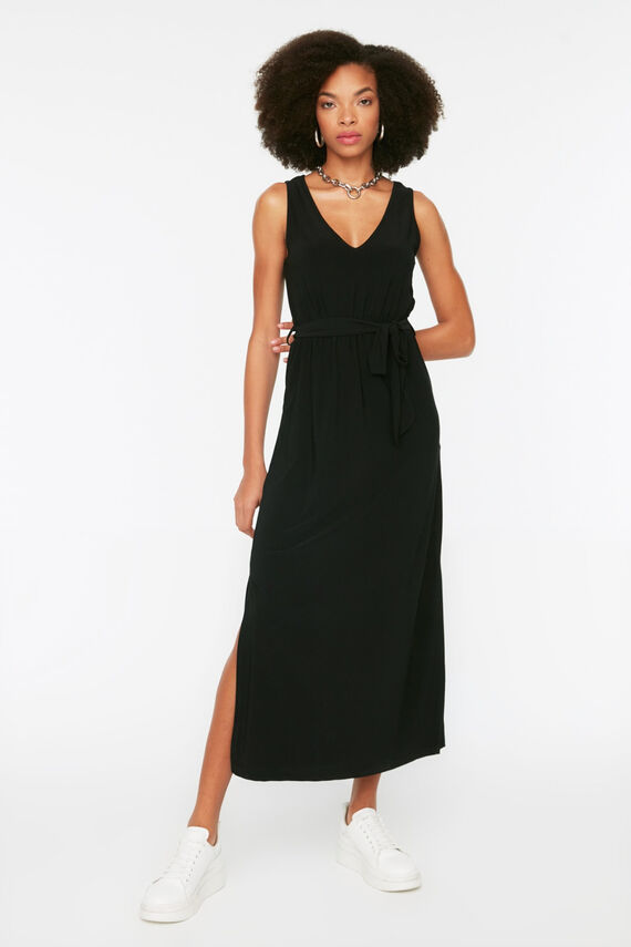 Vestido midi sin mangas