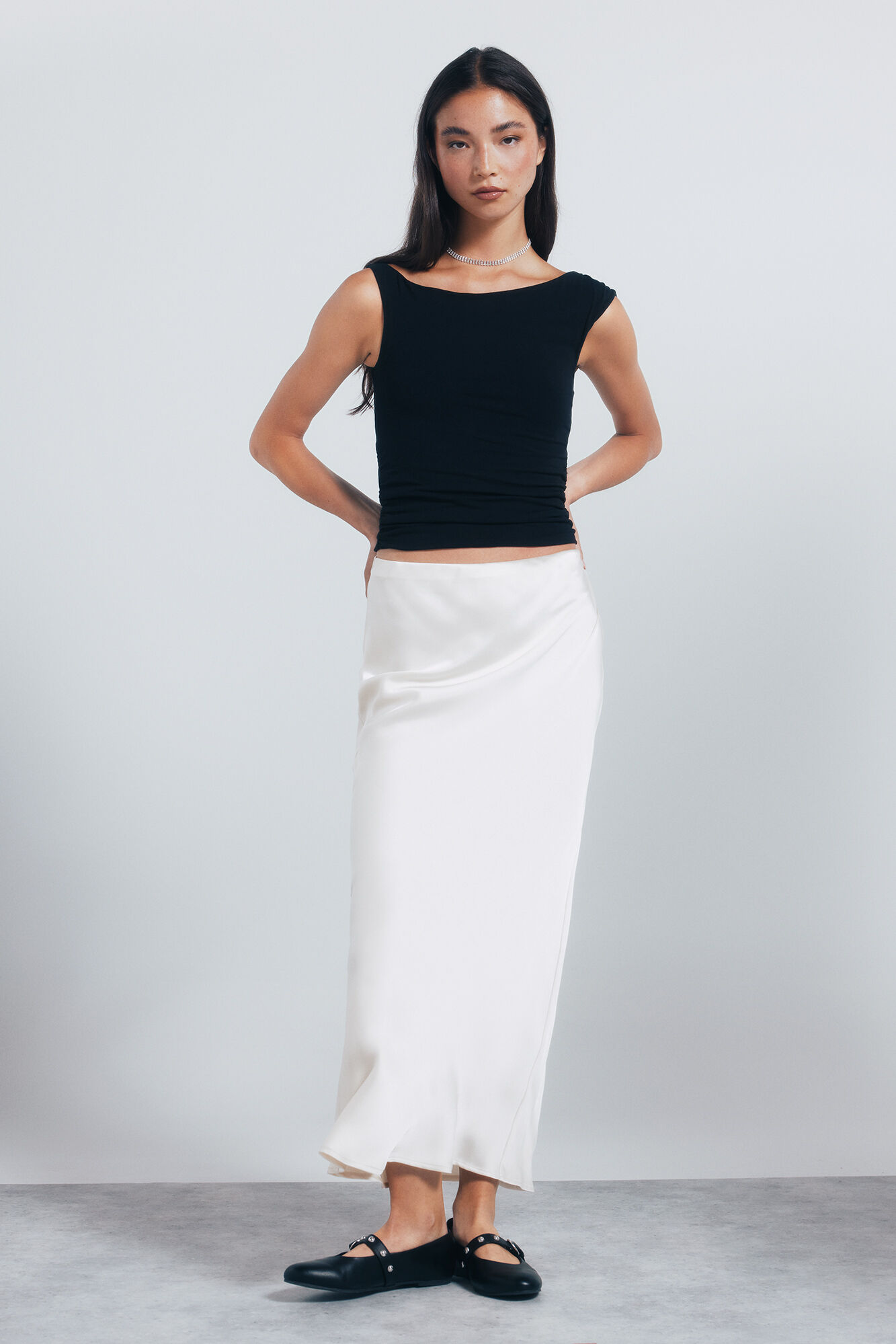 Springfield Saia midi acetinada