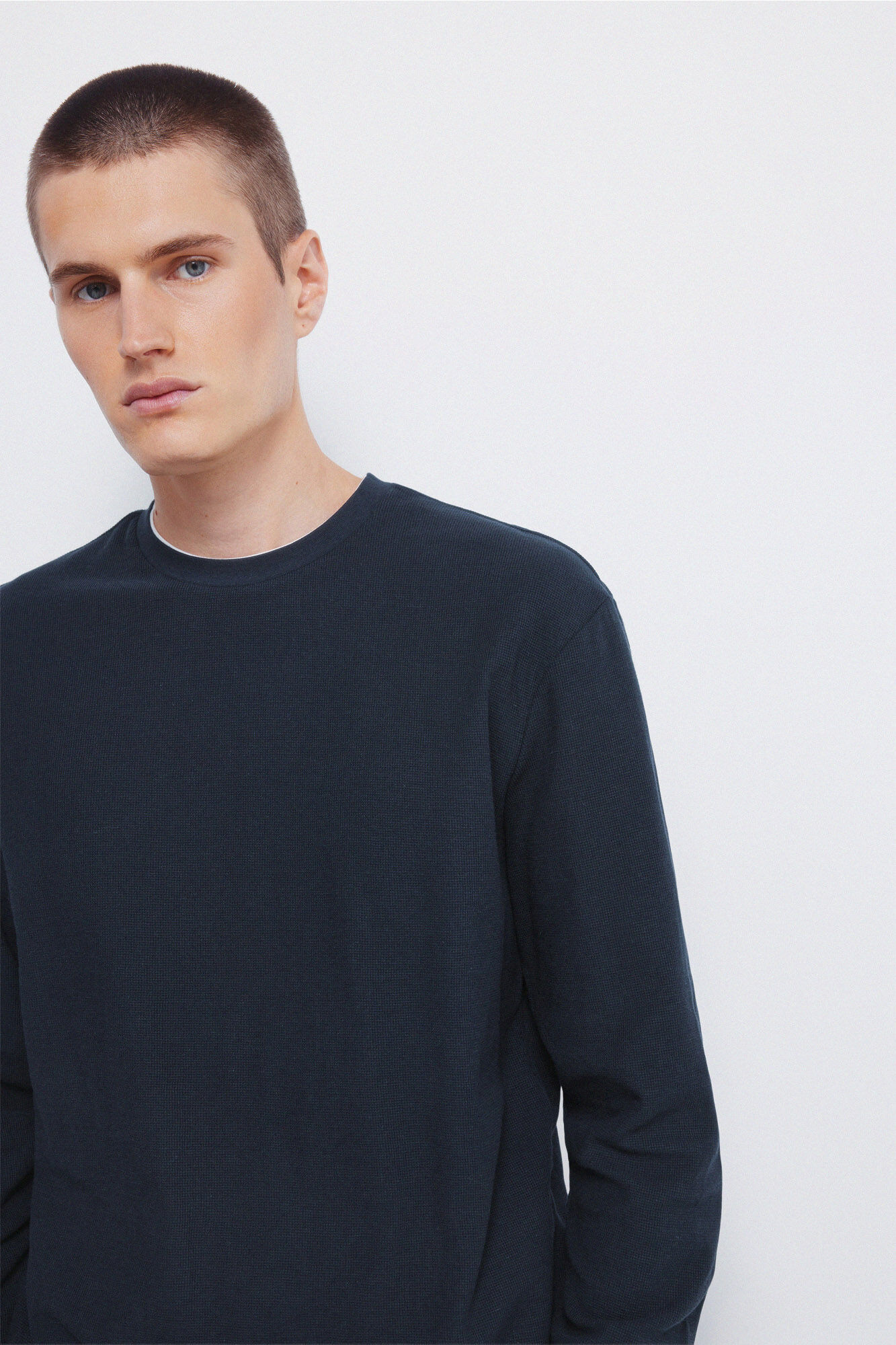 Springfield Camiseta com tecido dupla waffle