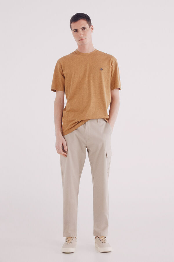Springfield Basic melange t-shirt printed