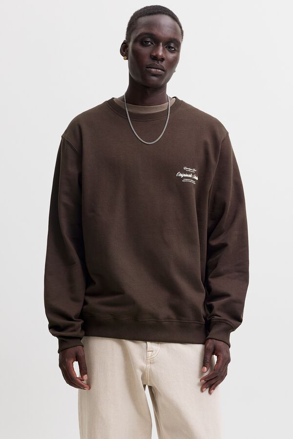 Jack & Jones Sweatshirt gola redonda castanho