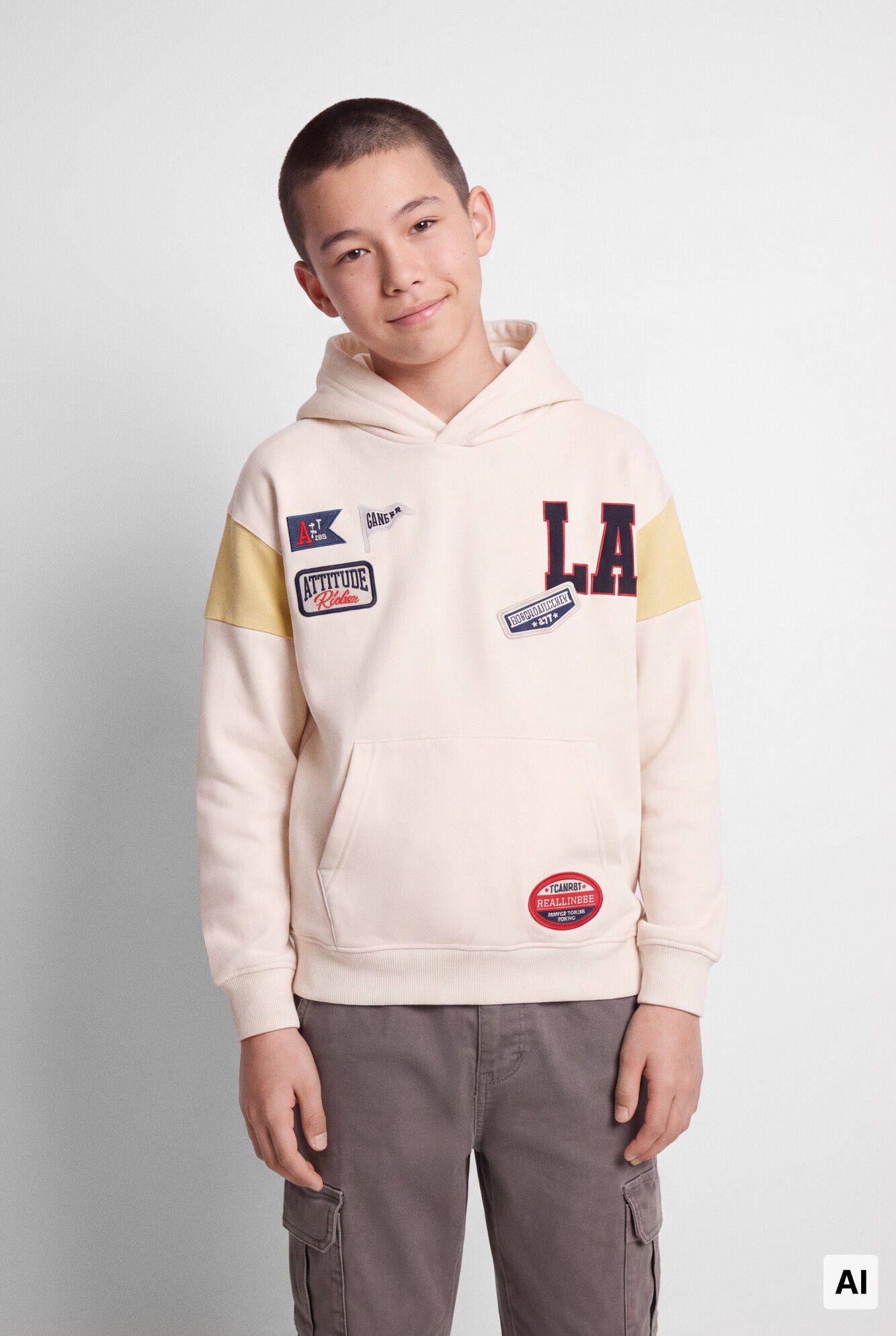 Springfield Kids Sudadera parches ni&ntilde;o