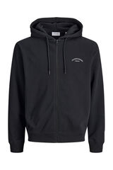 Jack & Jones PLUS Basic zip sweatshirt black