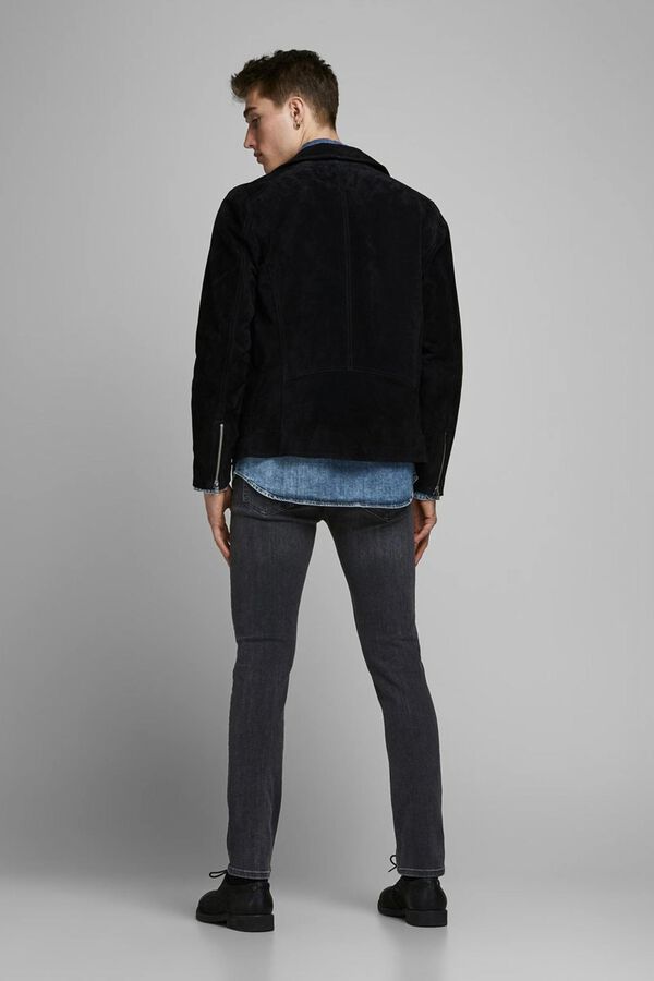 Jack & Jones Jeans Glenn slim fit preto