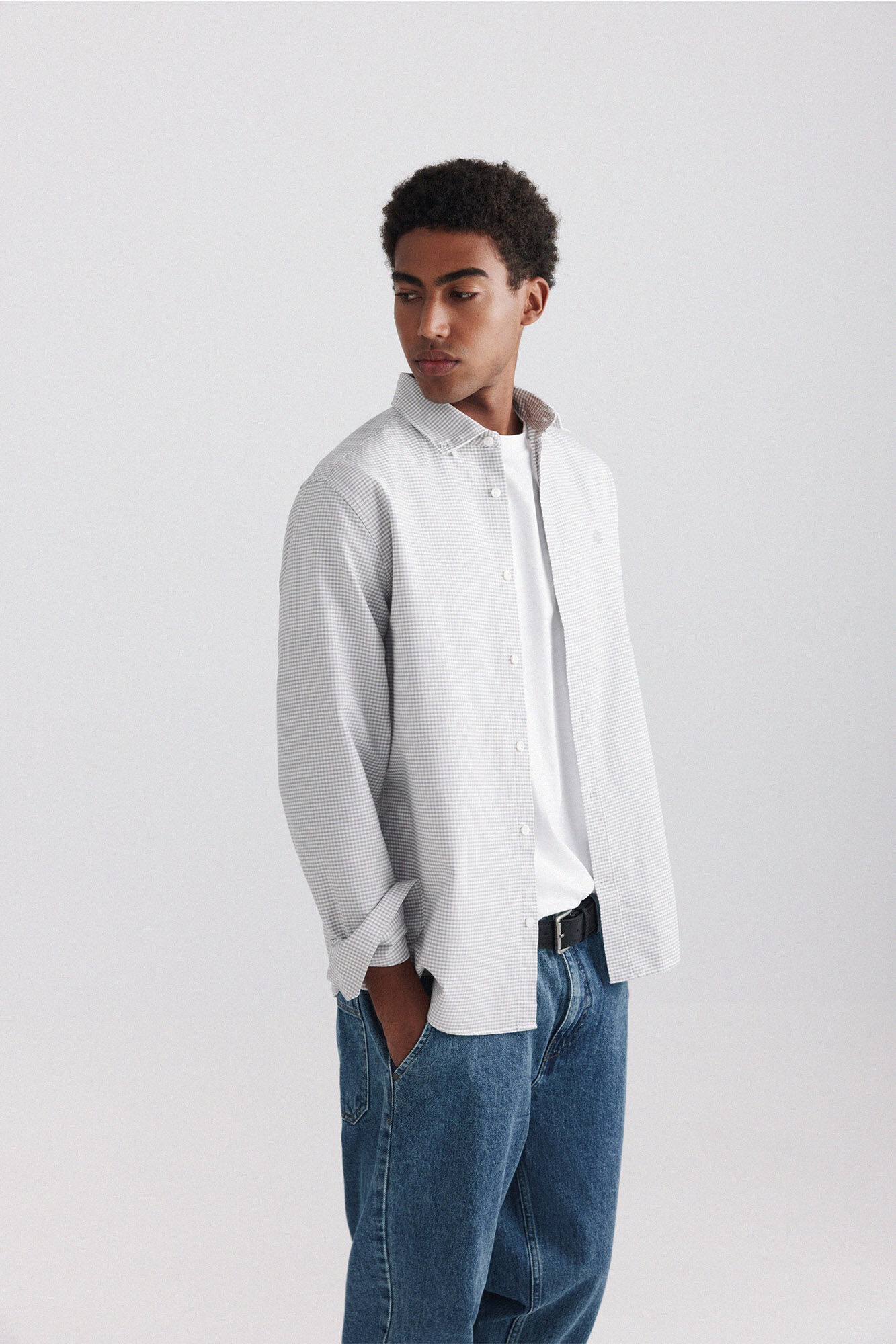 Springfield Camisa oxford estampado vichy