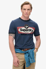 Superdry Camisola de manga curta azul