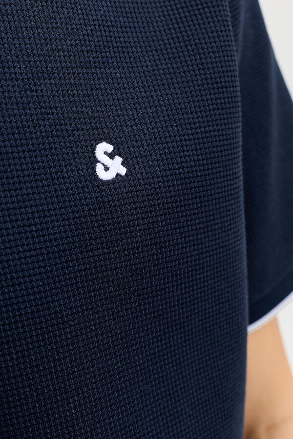 Jack & Jones Polo regular em piqu&eacute; azul