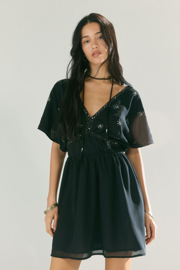 High Spirits Vestido Lucky preto