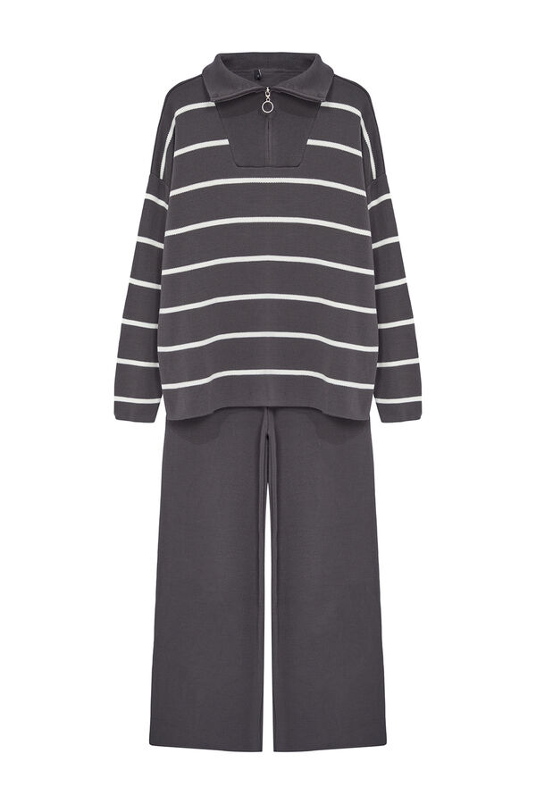 Trendyol Conjunto de camisola e cal&ccedil;a cinzento