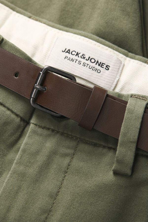 Jack & Jones Bermuda chino com cinto verde