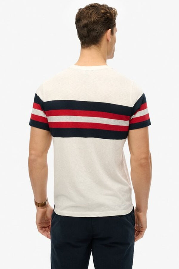 Superdry Camiseta Essential Stripe Tee azul