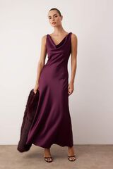 Trendyol Vestido comprido sem mangas rosa