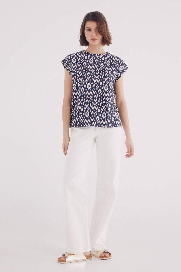 Springfield Animal print T-shirt blue