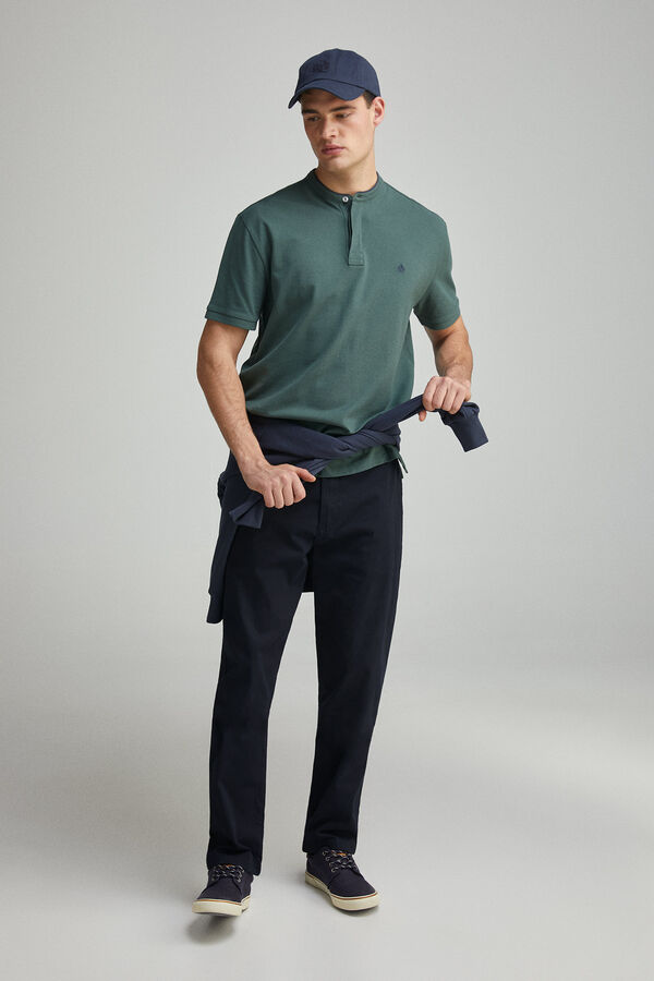 Springfield Polo mao piqué regular fit verde