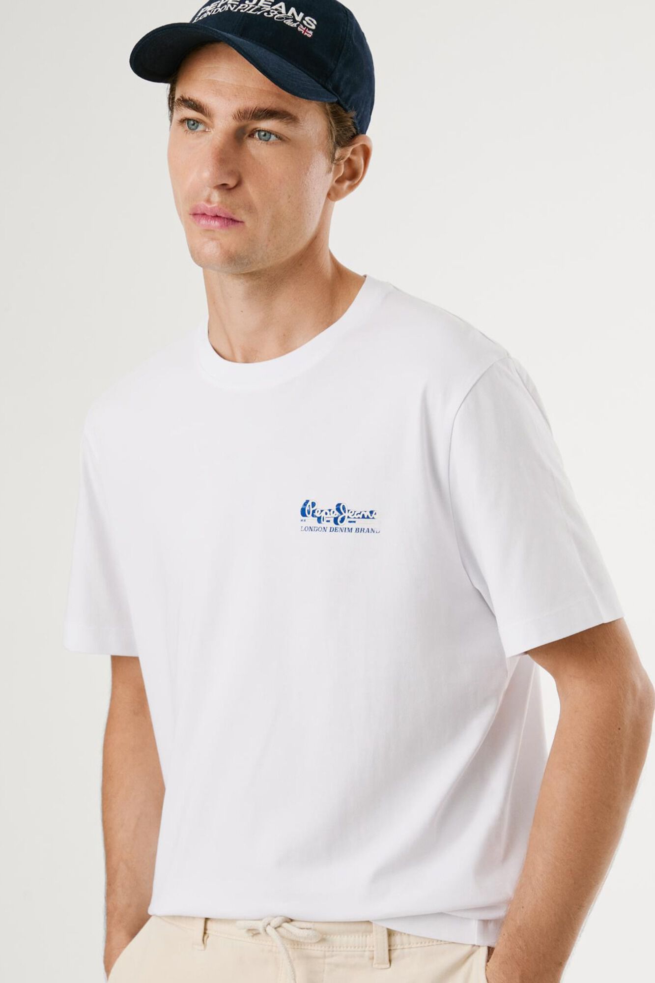 Pepe Jeans Camiseta estampada com logotipo de corte regular