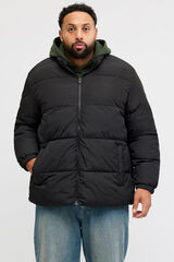 Jack & Jones PLUS Men's puffer jacket black