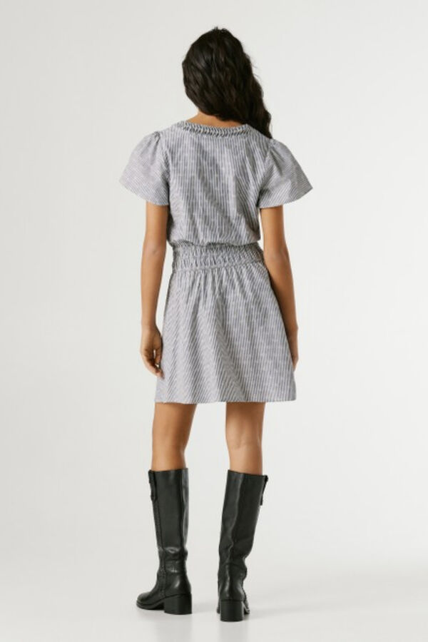 Pepe Jeans Vestido curto de manga comprida azul