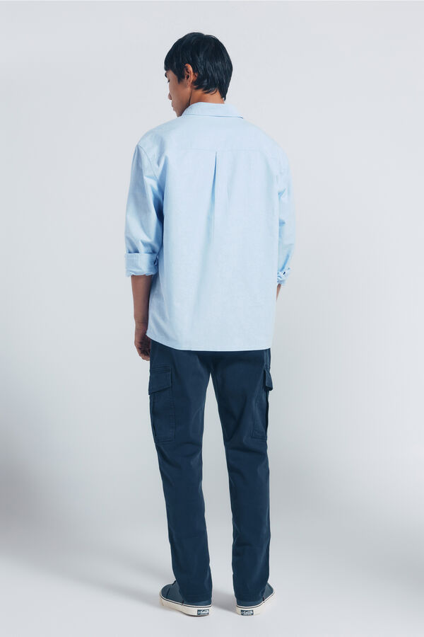 Springfield Calça calça casual slim fit azul