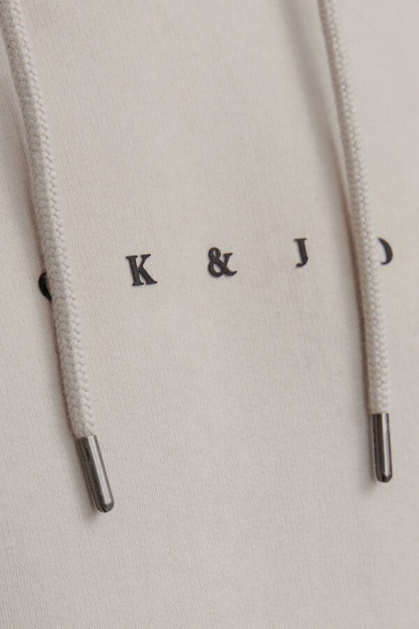 Jack & Jones Sweatshirt logo com capuz cinzento