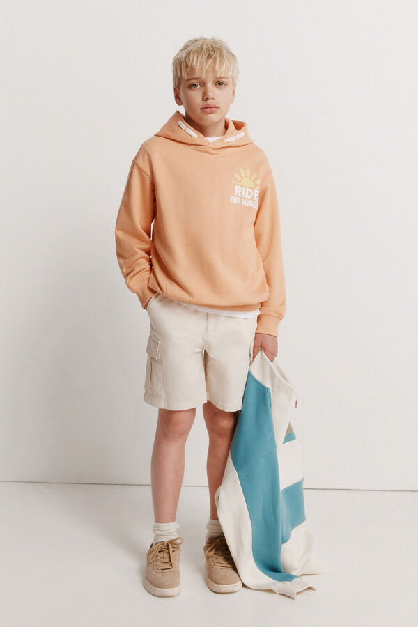 Springfield Kids Sweatshirt ride waves de menino vermelho