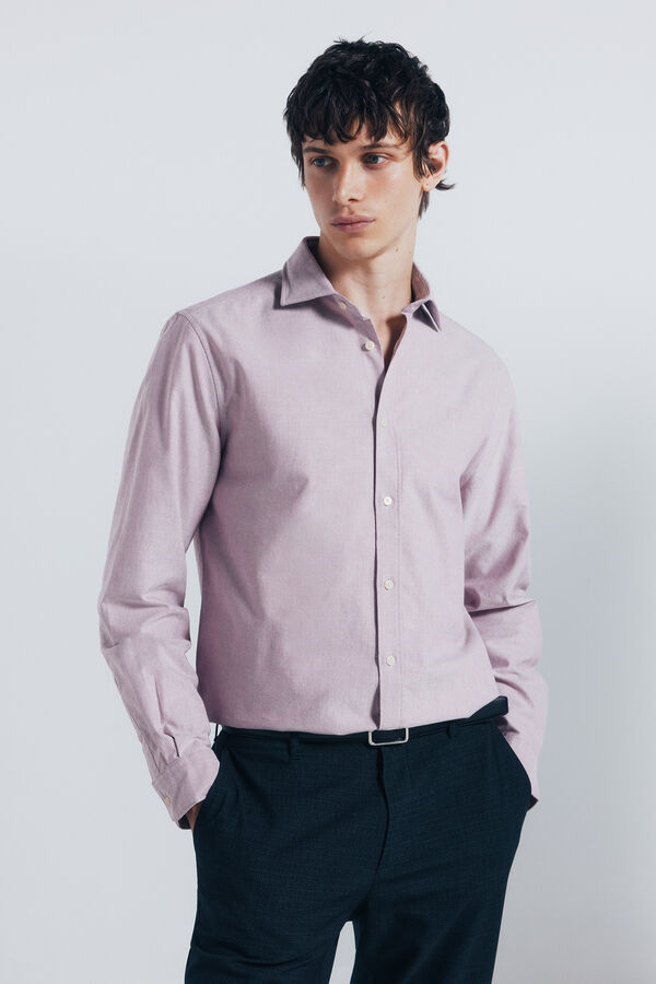 Springfield Camisa Oxford Leve vermelho