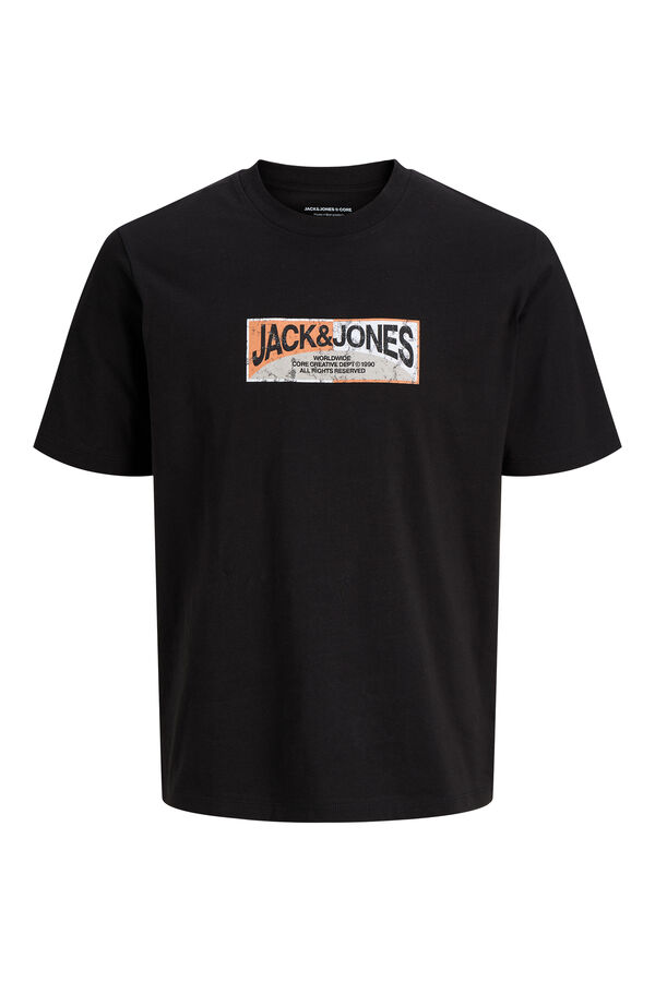 Jack & Jones PLUS T-shirt regular de manga curta preto