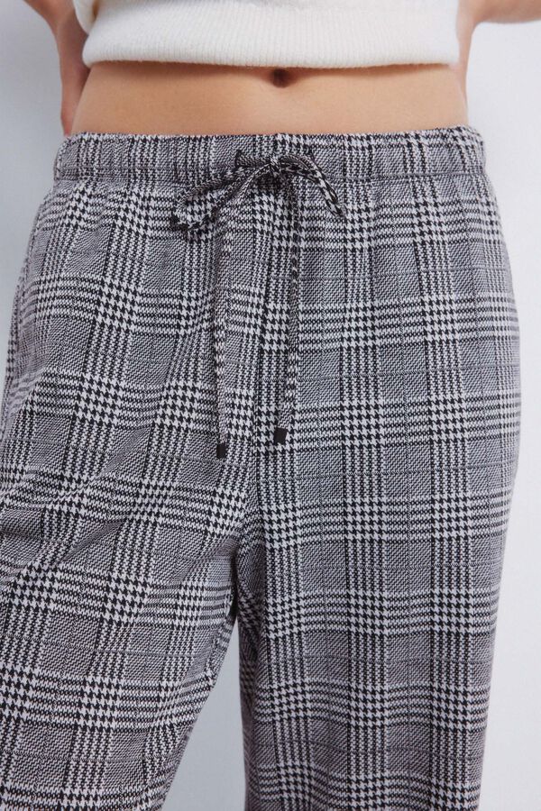 Springfield Calças jogger de perna larga cinzento