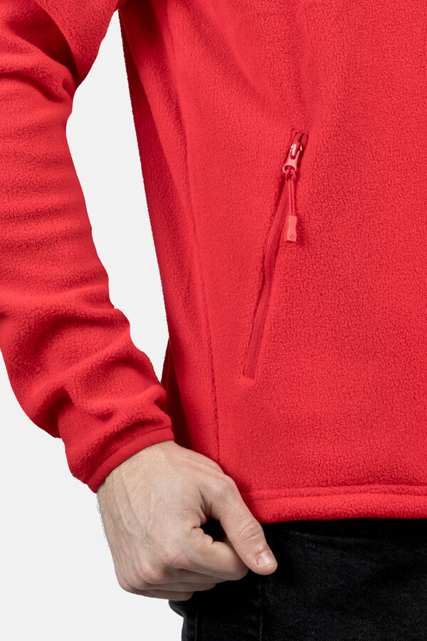 Izas Jaqueta leve de forro polar vermelho