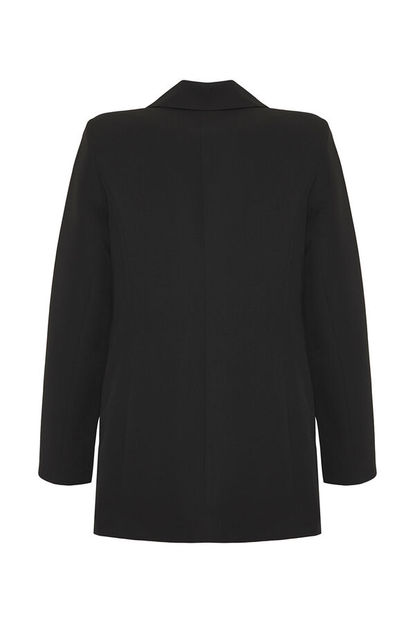 Trendyol Blazer de trespassado preto