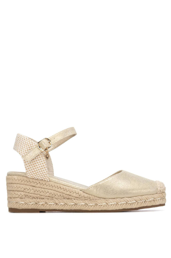 XTI Alpercata em camur&ccedil;a cunha estampado