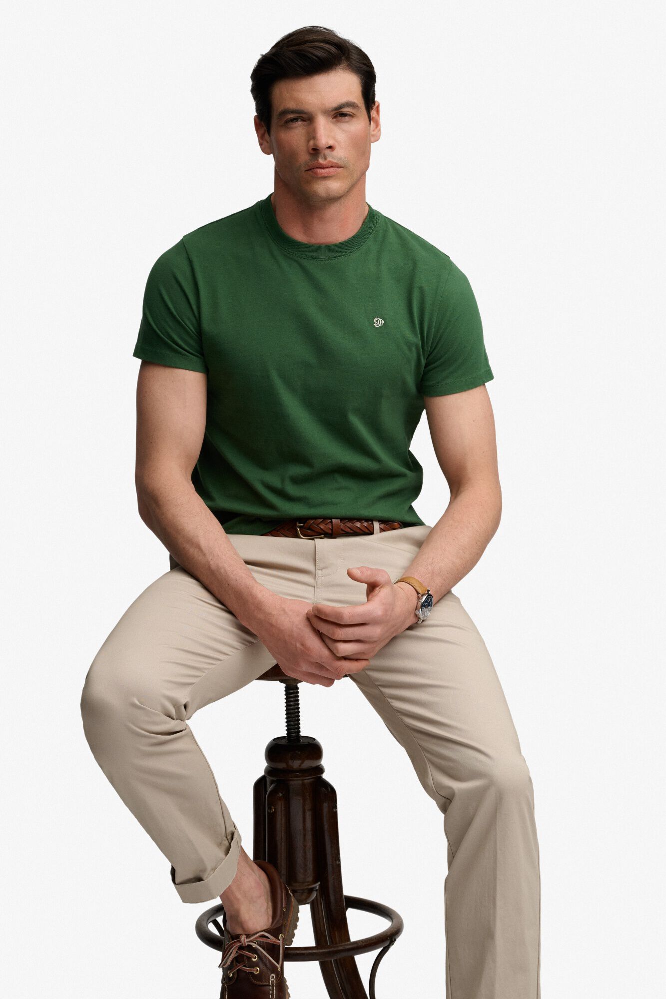 Superdry T-shirt slim manga curta