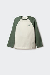 Springfield Kids Camiseta de manga manga comprida para meninos verde