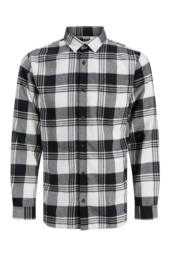 Jack & Jones Camisa xadrez regular fit branco