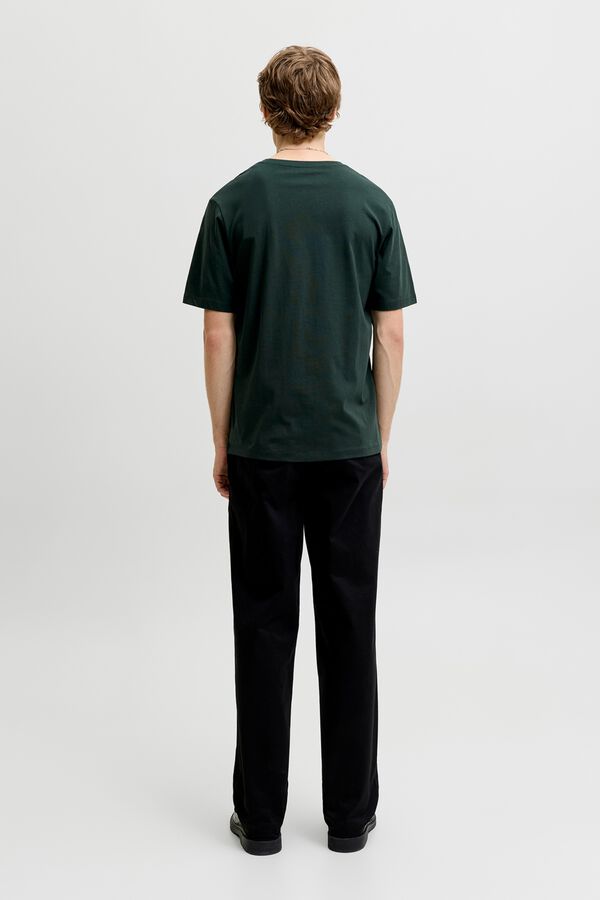 Jack & Jones T-shirt regular bordada azul