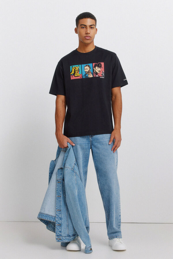 Springfield T-shirt TvBoy G&eacute;nios da Arte preto