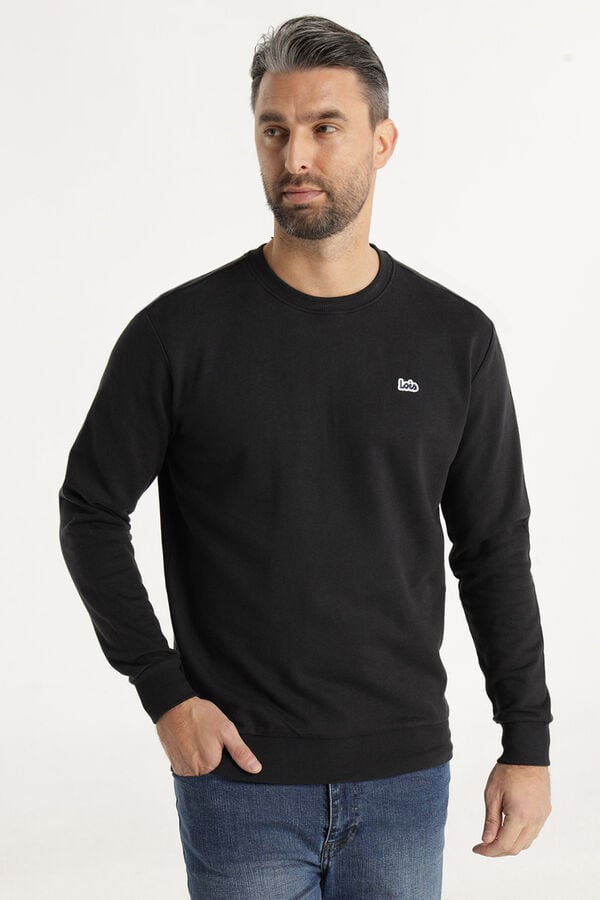 Lois Sweatshirt gola caixa preto